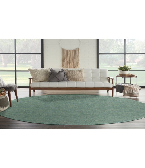 Nourison Practical Solutions Blue Green PSL01 8 ft. Round Rug