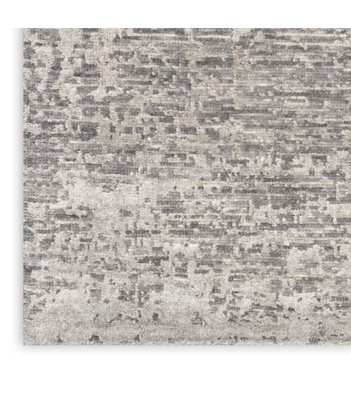 Nourison Luna Grey Silver LUN01 9 ft. X 12 ft. Rect. Rug
