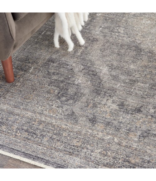 Nourison STARRY NIGHTS Area Rug Nourison Starry Nights Area Rug STN05-Charcoal/Creme