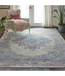 Nourison Grafix - Grf14 Ivory Pink Area Rug 7 ft. 10 X 9 ft. 10 Rectangle