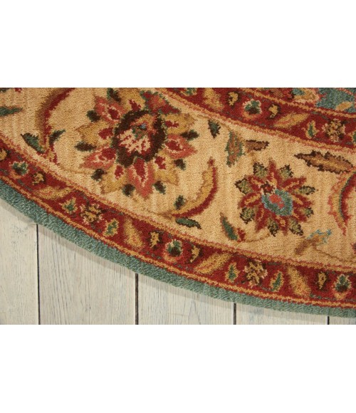 Nourison Living Treasures Round Area Rug LI05-Aqua