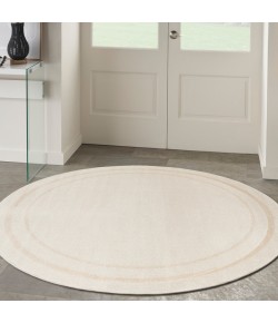 Nourison Home Nourison Essentials Ivory Gold NRE02 4 ft. Round Rug