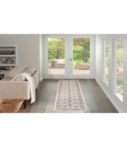 Nourison Serenity Home Ivory Mocha SRH02 2 ft. 2 in. X 7 ft. 6 in. Rectangle Rug