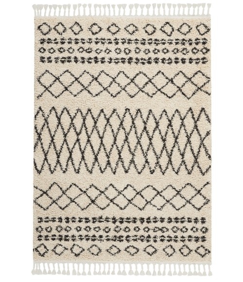 Nourison MOROCCAN SHAG Area Rug Nourison Moroccan Shag Area Rug MRS02-Cream