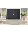 Nourison Nyle Light Blue Rug NYE07 7’10” Round - Rugs Town Nourison Nyle Light Blue NYE07 7’10” Round Rug