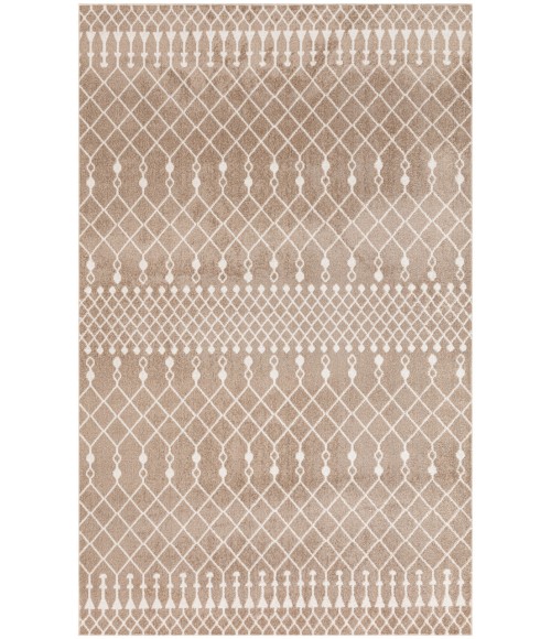 Nourison Astra Machine Washable Taupe ASW10 5 ft. 3 in. X 7 ft. Rectangle Rug
