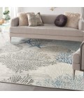 Nourison Seaside Ivory Grey Blue Rug SDS04 5 ft. X Square - Rugs Town Nourison Seaside Ivory Grey Blue SDS04 5 ft. X Square Rug