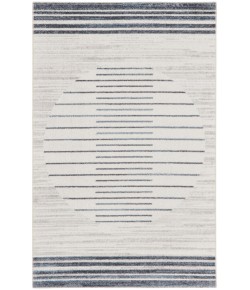 Nourison Home Astra Machine Washable ASW04 Ivory Blue 2 ft. 2 in. X 4 ft. Area Rug