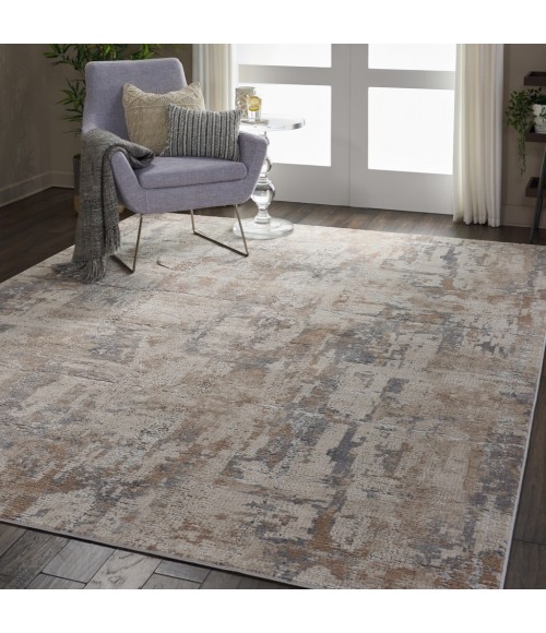 Nourison RUSTIC TEXTURES Area Rug Nourison Rustic Textures Area Rug RUS06-Beige/Grey