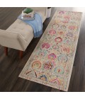 Nourison VINTAGE KASHAN Area Rug Nourison Vintage Kashan Runner Area Rug VKA04-Ivory/Multicolor