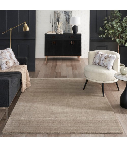 Nourison Plush Cloud Taupe PLC01 5 ft. X 7 ft. Rect. Rug