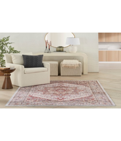 Nourison Vintage Home Ivory Red VNH01 5 ft. X 7 ft. Rectangle Rug