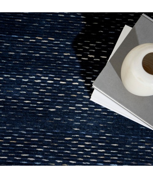 Calvin Klein Valley Blue Rug VLL01 10 ft. X 14 ft. Rect. - Rugs Town Calvin Klein Valley Blue VLL01 10 ft. X 14 ft. Rect. Rug