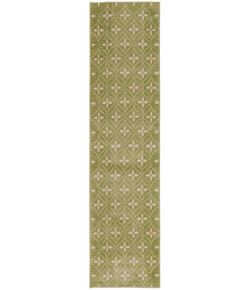 Nourison Home Nourison Essentials Green Ivory NRE04 2 ft. 2 in. X 7 ft. 6 in. Rectangle Rug