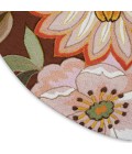 Nourison FANTASY Area Rug Nourison Fantasy Round Area Rug FA18-Chocolate
