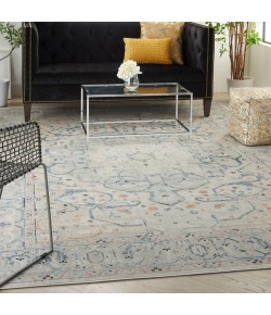 Kathy Ireland Ki25 Malta - Mai15 Ivory Grey Area Rug 9 ft. X 12 ft. Rectangle