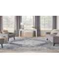 Nourison Astra Machine Washable Blue Ivory ASW11 10 ft. X 14 ft. Rectangle Rug