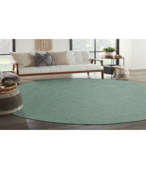 Nourison Practical Solutions Blue Green PSL01 8 ft. Round Rug
