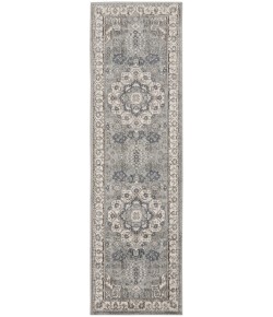 Nourison Quarry 2ft. 2in. x 7ft. 6in. Grey/Ivory Vintage Indoor Rug