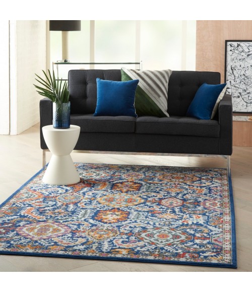 Nourison Passion Area Rug PSN32-Blue/Multicolor