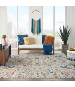 Nourison Passion - Psn01 Ivory Multicolor Area Rug 9 ft. X 12 ft. Rectangle