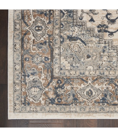 Nourison Quarry Ivory Grey QUA05 3 ft. X 5 ft. Rect. Rug