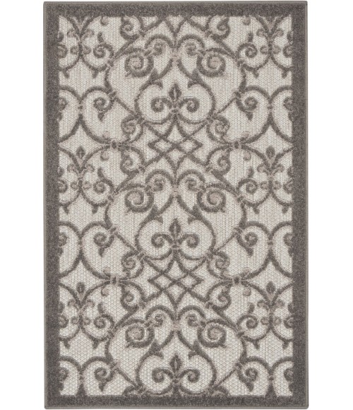 Nourison Aloha Area Rug ALH21-Grey/Charcoal