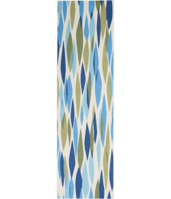 Nourison Wav01/Sun & Shade - Snd01 Seaglass Area Rug 2 ft. 3 X 8 ft. Rectangle