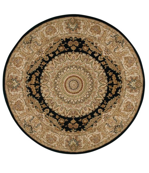 Nourison 2000 Area Rug Nourison 2000 Round Area Rug 2233-Black