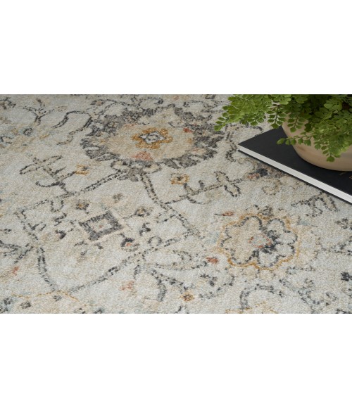 Nourison Oushak Home Grey OUS01 4 ft. 1 in. X 5 ft. 11 in. Rectangle Rug