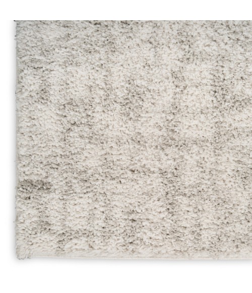 Nourison Home Modern Shag Ivory Grey MMD06 5 ft. 3 in. X 7 ft. Rectangle Rug
