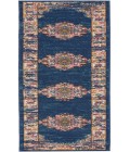 Nourison Passion Navy PSN03 2 ft. 2 in. X 10 ft. Rectangle Rug