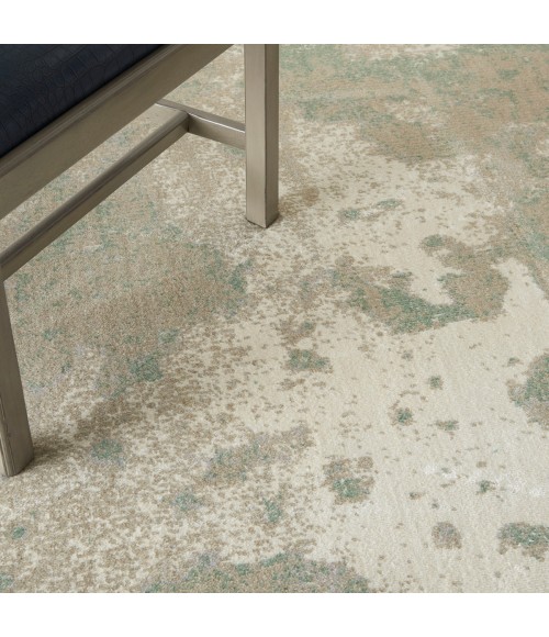 Nourison Twilight Area Rug TWI06 Ivory Green 7'9" x 9'9"