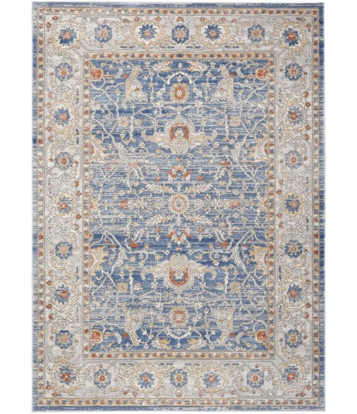 Nicole Curtis Series 4 Area Rug SR402 Light Blue Grey