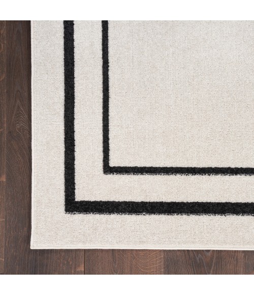 Nourison Nourison Essentials Area Rug Nourison Nourison Essentials Area Rug NRE02 Ivory/Black