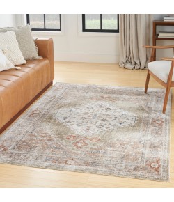 Nourison Astra Washables - Asw11 Sage Multicolor Area Rug 6 ft. 7 in. X 9 ft. Rectangle