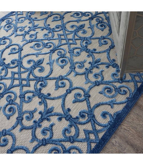Nourison Aloha Area Rug ALH21-Grey/Blue