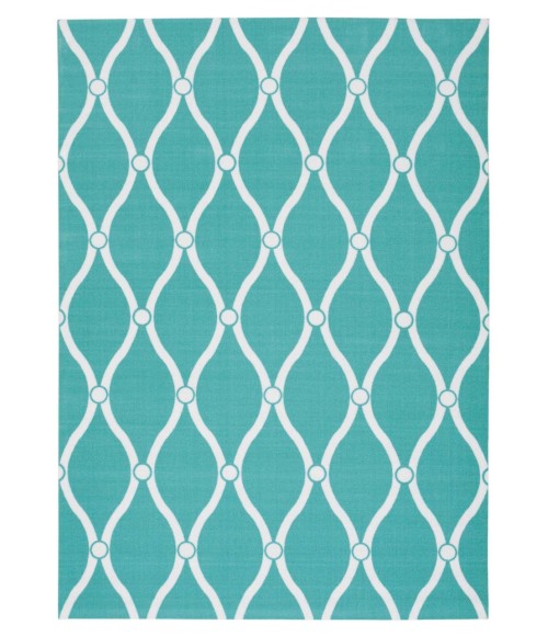 Nourison Home & Garden Area Rug RS089-Aqua
