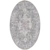 Nicole Curtis Machine Washable Series 1 Ivory Grey SR101 7 ft. 10 in. Round Rug