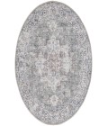 Nicole Curtis Machine Washable Series 1 Ivory Grey SR101 7 ft. 10 in. Round Rug