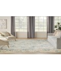 Nourison Astra Machine Washable Light Blue ASW12 6 ft. 7 in. X 9 ft. Rectangle Rug