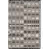 Nourison Courtyard - Cou01 Ivory Charcoal Area Rug 2 ft. X 3 ft. Rectangle