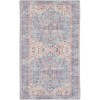 Nicole Curtis Machine Washable Series 1 Blue Multicolor SR104 2 ft. 2 in. X 12 ft. Rectangle Rug