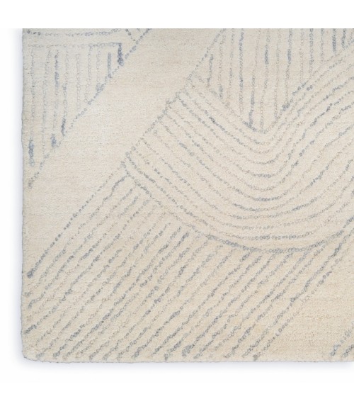 DKNY Pure Patterns Ivory Grey PRN01 8 ft. Rect. Rug