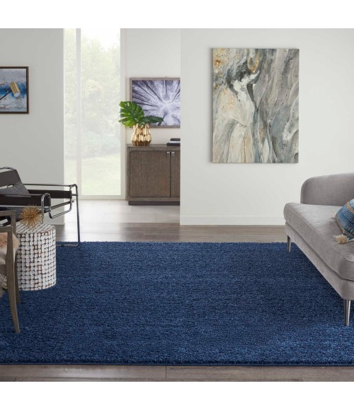 Nourison Shangri-La Area Rug SHI01 Navy 8' x 10'