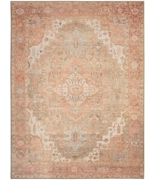 Nourison Vintage Washables Coral Taupe VWS07 9 ft. 10 in. X 13 ft. 2 in. Rect. Rug