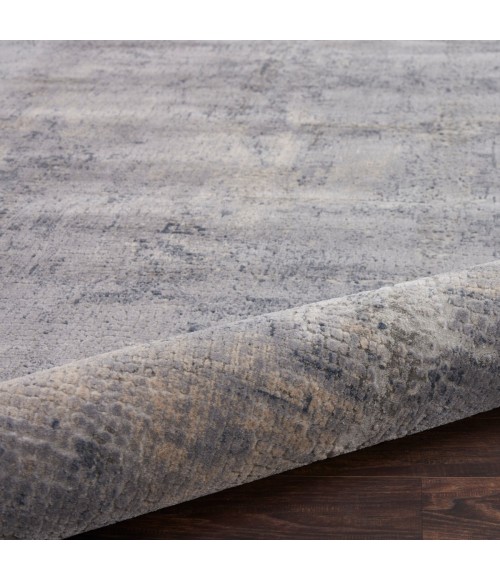 Nourison Rustic Textures Area Rug RUS06 Grey/Beige 7'10" Round