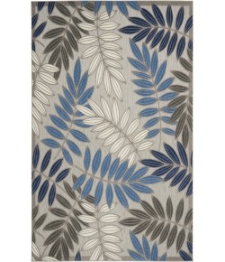 Nourison Aloha Grey Blue ALH18 9 ft. X 12 ft. Rectangle Rug