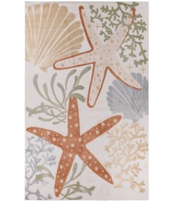 Nourison Aloha Ivory Multicolor ALH24 9 ft. X 12 ft. Rectangle Rug
