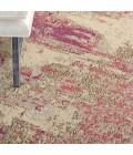 Nourison Celestial Round Area Rug CES02-Ivory/Pink
